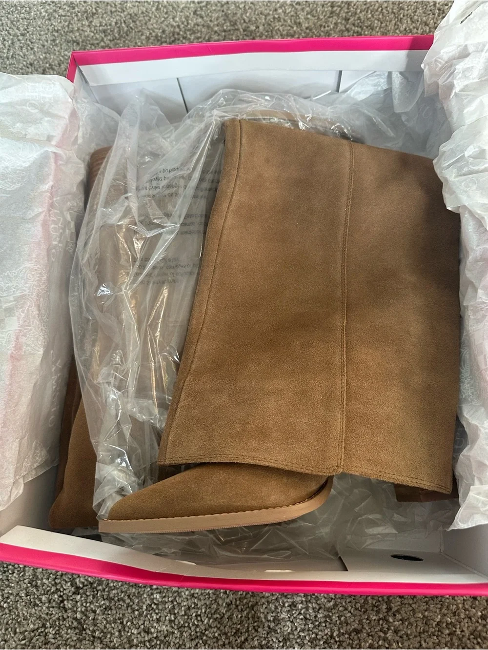Vince Camuto Entaia Brown Suede Knee-High Boots